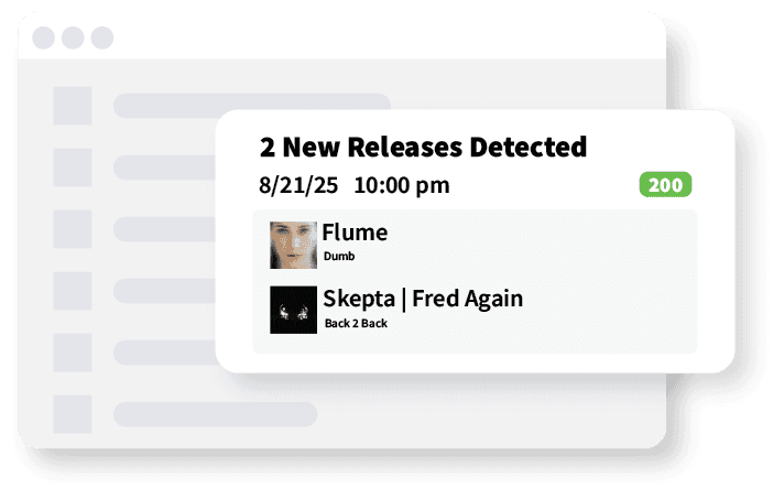 Detected new music